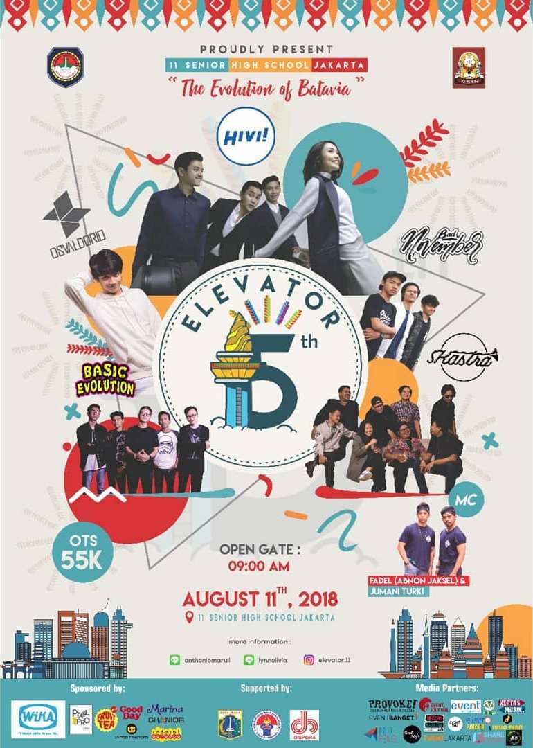 pensi elevator 2018