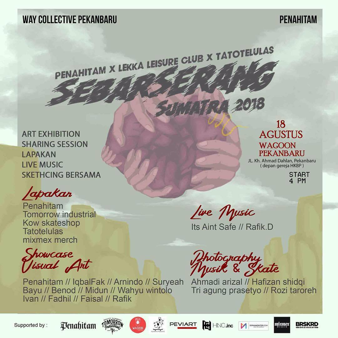 pena hitam pekanbaru sebar serang